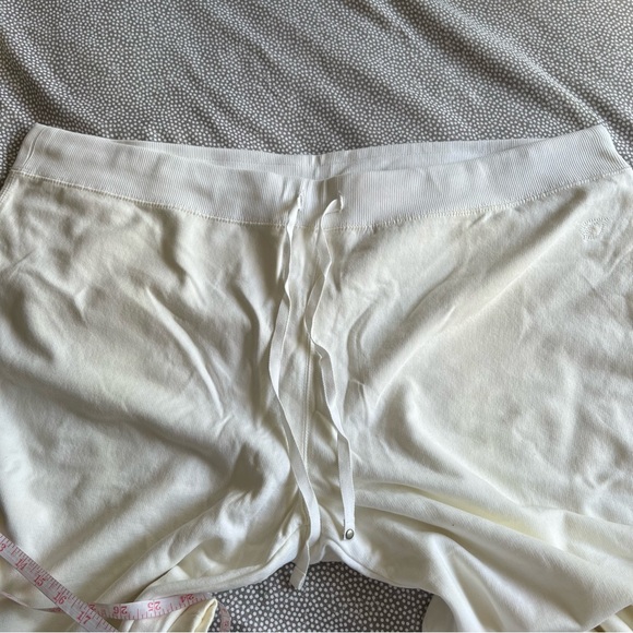NWT COTTON GINNY Organic Cotton Blend Wide Leg White Fleece Pants plus petite lg - Picture 9 of 14